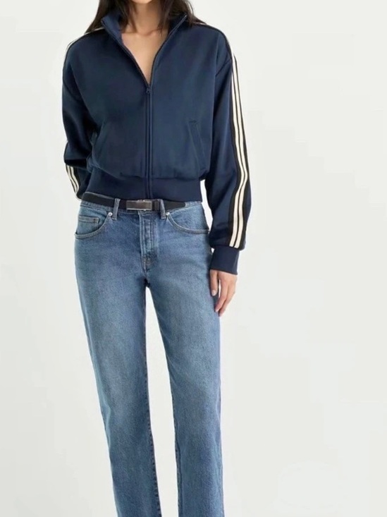 Good American Denim - Good American Vintage Straight Jeans Blue Waist 10 NWT